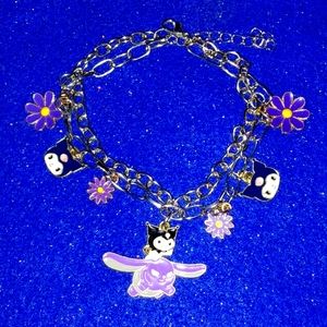 Kuromi's Purple Daisy 💜 Bracelet